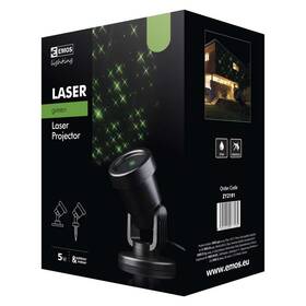 Dekorativní LED projektor EMOS zelené hvězdičky, venkovní 

 obrázek produktu 8 z 8