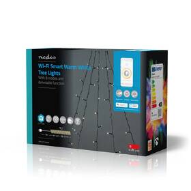 Vánoční osvětlení Nedis SmartLife LED, Wi-Fi, Teplá bílá, 200 LED, 5 x 4 m, Android / IOS 

 obrázek produktu 10 z 10