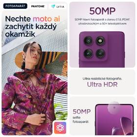 Mobilní telefon Motorola Edge 60 Pro 5G 12 GB / 512 GB fialový

 obrázek produktu 4 z 20