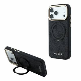 Kryt na mobil Guess PU 4G Ring Stand MagSafe na Apple iPhone 18 Pro černý

 obrázek produktu 5 z 6