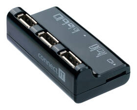 Čtečka paměťových karet Connect IT Hub Combo, microSD + SD + 3x USB 2.0 černá

 obrázek produktu 1 z 2