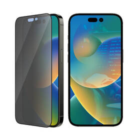 Tvrzené sklo PanzerGlass Privacy na Apple iPhone 14 Pro s instalačním rámečkem 

 obrázek produktu 1 z 7