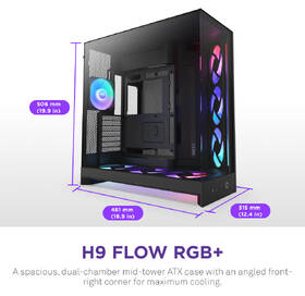 Case NZXT H9 Flow RGB+ černá

 obrázek produktu 1 z 8