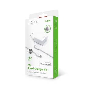 Nabíječka do sítě FIXED USB-C PD, 18W + MFi Lightning kabel 1m bílá

 obrázek produktu 2 z 2