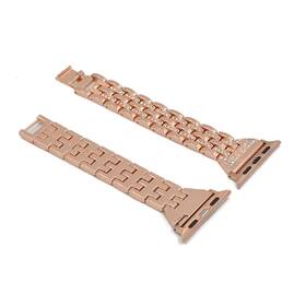 Řemínek WG line, kovový, na Apple Watch 42/44/45/49 mm + adapter - rose gold 

 obrázek produktu 2 z 4