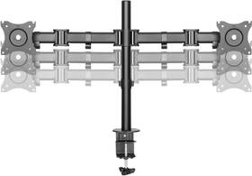 Držák STELL SOS 1020, dual, na monitor, pro úhlopříčky 13" až 27", nosnost 8 kg černý

 obrázek produktu 2 z 14