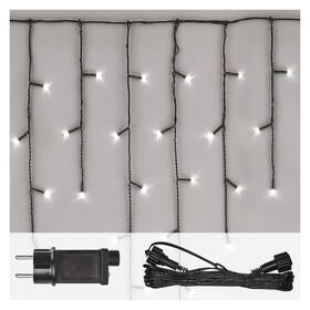 Spojovací řetěz EMOS 100 LED Základní sada Standard – rampouchy, 2,5 m, venkovní, studená bílá, časovač 

 obrázek produktu 3 z 11