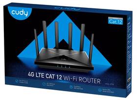 Router Cudy LT12_EU AC1200 Wi-Fi Mesh 4G/LTE Cat12 Gigabit černá barva
