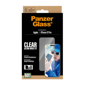 Tvrzené sklo PanzerGlass Ultra-Wide Fit na Apple iPhone 17 Pro s instalačním rámečkem 

 obrázek produktu 6 z 7