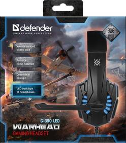 Headset Defender Warhead G-390 LED černý/modrý

 obrázek produktu 7 z 7