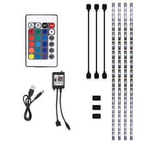 LED pásek Solight WIFI smart RGB pásek pro TV, 4x50cm, USB 

 obrázek produktu 3 z 6