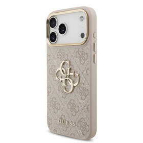 Kryt na mobil Guess PU Leather 4G Metal Logo Gold Frame MagSafe na Apple iPhone 17 Pro Max růžový

 obrázek produktu 2 z 7