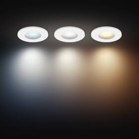 Vestavné svítidlo Philips Adore Hue, 3x 4,2W + 3x GU10, White Ambiance (3 ks) bílé

 obrázek produktu 4 z 6