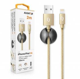 Kabel Aligator Premium USB/Lightning, 2m zlatý

 obrázek produktu 7 z 7