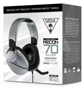 Headset Turtle Beach Recon 70 pro PC, PS4, Xbox One, Nintendo stříbrný

 obrázek produktu 12 z 12