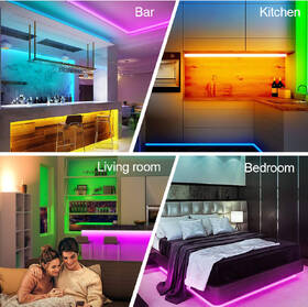 LED pásek iQtech SmartLife WL007 Music, Wi-Fi LED RGBW 150 LED, 5 m 

 obrázek produktu 4 z 7