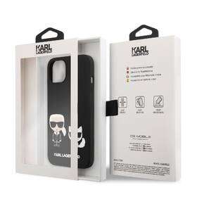 Kryt na mobil Karl Lagerfeld MagSafe Liquid Silicone Karl and Choupette na Apple iPhone 14 černý

 obrázek produktu 3 z 3