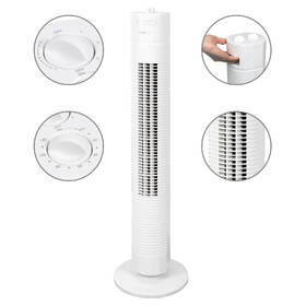 Ventilátor sloupový Clatronic TVL 3770 WH bílý

 obrázek produktu 4 z 7