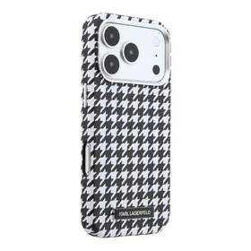 Kryt na mobil Karl Lagerfeld PU Houndstooth Resin Plate MagSafe na Apple iPhone 17 Pro černý

 obrázek produktu 3 z 6