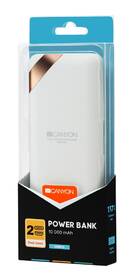 Powerbanka Canyon PB-102W, 10000 mAh, USB-C, s digitálnim displejem bílá

 obrázek produktu 3 z 3