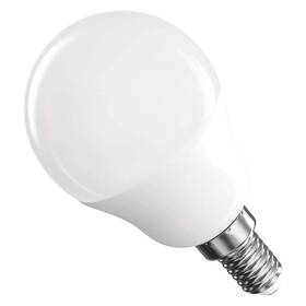 Žárovka LED EMOS Classic mini globe, 6,5W, 806lm, E14, studená bílá 

 obrázek produktu 3 z 3