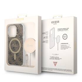 Kryt na mobil Guess 4G MagSafe na Apple iPhone 14 Pro + bezdrátová nabíječka hnědý

 obrázek produktu 4 z 4