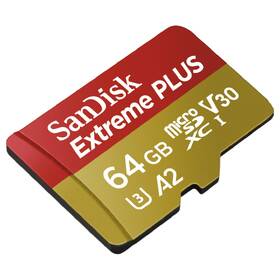 Paměťová karta SANDISK 64GB A2 C10 V30 UHS-I (170R/90W) + adapter 

 obrázek produktu 3 z 3
