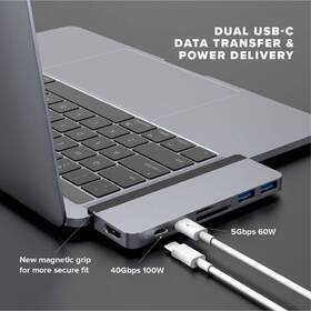 USB Hub HyperDrive DUO 7-in-2 Hub USB-C MacBook Pro šedý

 obrázek produktu 3 z 8