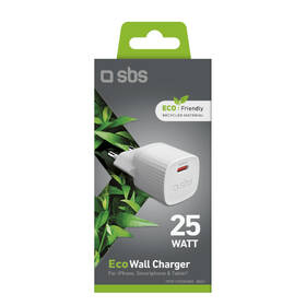 Nabíječka do sítě SBS Eco 1x USB-C, 25 W, PD bílá

 obrázek produktu 1 z 2