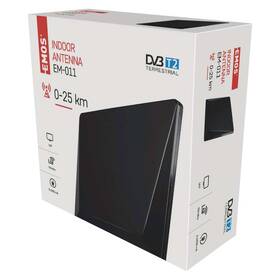Anténa pokojová EMOS EM-011, 0–25 km DVB-T2 

 obrázek produktu 4 z 4
