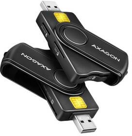 Čtečka eObčanek Axagon USB-A + USB-C PocketReader 4-slot + SD/microSD/SIM černá

 obrázek produktu 8 z 8