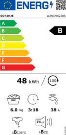 Pračka Gorenje W3NGPI62SBS bílá barva
