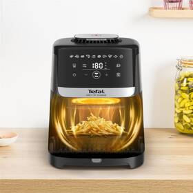 Fritéza horkovzdušná Tefal EY551HE0 Easy Fry Silence XL 5 l šedá barva
