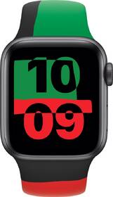 Řemínek Apple 40mm Black Unity sportovní - S/M 
