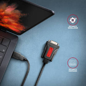 Kabel Axagon USB-A 2.0 - sériový RS-232 Prolific adaptér,1,5m černá

 obrázek produktu 3 z 4