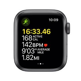 Chytré hodinky Apple GPS, 40mm pouzdro z vesmírně šedého hliníku - temně inkoustový sportovní řemínek 

 obrázek produktu 2 z 5