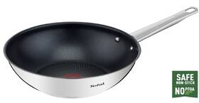 Pánev WOK Tefal B9221904, 28 cm nerez
