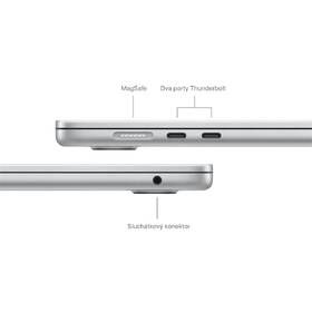 Notebook Apple MacBook Air 15" M3 10-GPU 8GB 256GB - Silver CZ 

 obrázek produktu 6 z 8