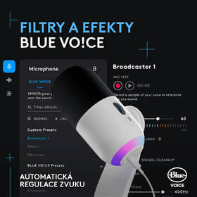 Mikrofon Logitech Yeti GX RGB s LIGHTSYNC bílý

 obrázek produktu 4 z 6