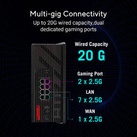 Router Asus GS-BE18000 černá barva

