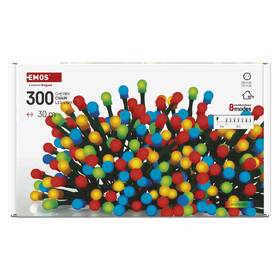 LED řetěz EMOS 300LED cherry řetěz - kuličky, 30 m, venkovní i vnitřní, multicolor, programy, časovač 

 obrázek produktu 4 z 7