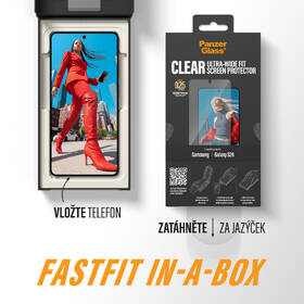 Tvrzené sklo PanzerGlass na Samsung Galaxy S26 s bezprašným aplikačním boxem 

 obrázek produktu 5 z 8