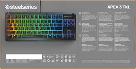 Klávesnice SteelSeries Apex 3 TKL CZ černá

 obrázek produktu 14 z 14