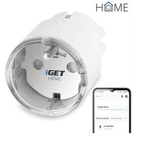 Chytrá zásuvka iGET HOME Power 1 Wi-Fi zásuvka s měřením spotřeby, 3680W bílá

 obrázek produktu 1 z 1
