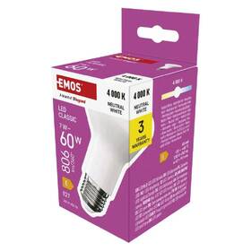 Žárovka LED EMOS Classic reflektor, E27, 6,5W, studená bílá 

 obrázek produktu 3 z 3