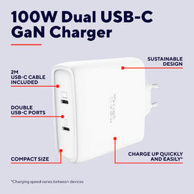 Nabíječka do sítě Trust MAXO 100W 2-Port GaN, USB-C bílý

 obrázek produktu 7 z 14