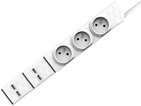 Kabel prodlužovací Powercube Modular 3m + 2xUSB modul bílý

 obrázek produktu 1 z 2