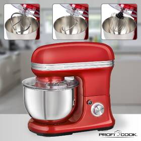 Kuchyňský robot Profi Cook KM 1197RD červená barva
