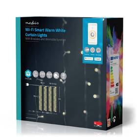 Vánoční osvětlení Nedis SmartLife LED, Wi-Fi, Teplá bílá, 200 LED, 3 m, Android / IOS 

 obrázek produktu 8 z 8
