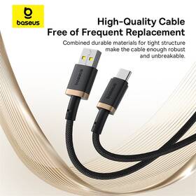 Kabel Baseus Dura USB/USB-C, 60W, 1m černý/zlatý

 obrázek produktu 14 z 16